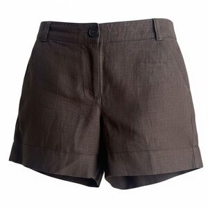 NWOT H&M Women’s Linen Brown Shorts Size 12